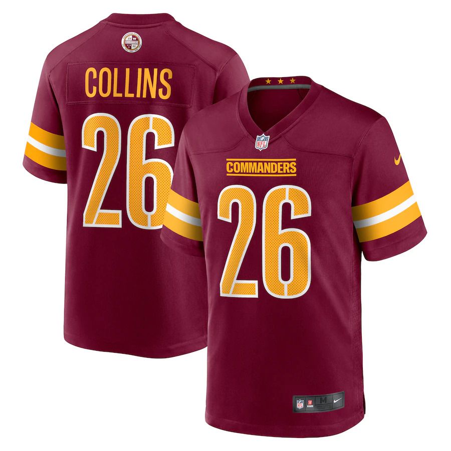 Men Washington Commanders 26 Landon Collins Nike Burgundy Game NFL Jersey